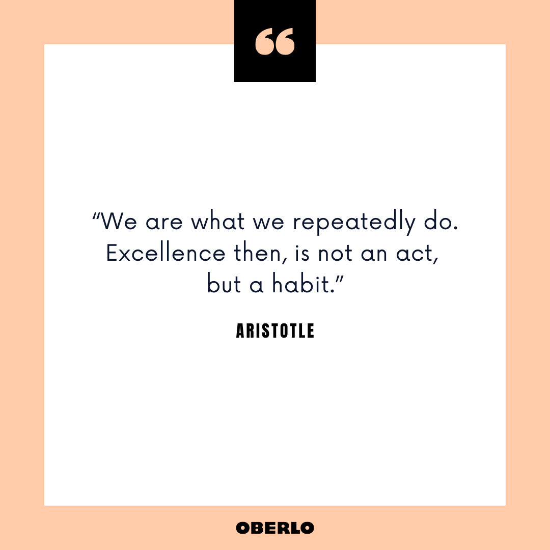 Good Morning Routine for Success: Aristotle Quote