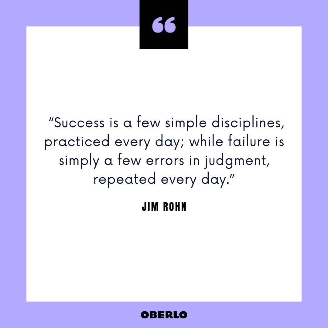 Productive Morning Routine for Success: Jim Rohn Quote